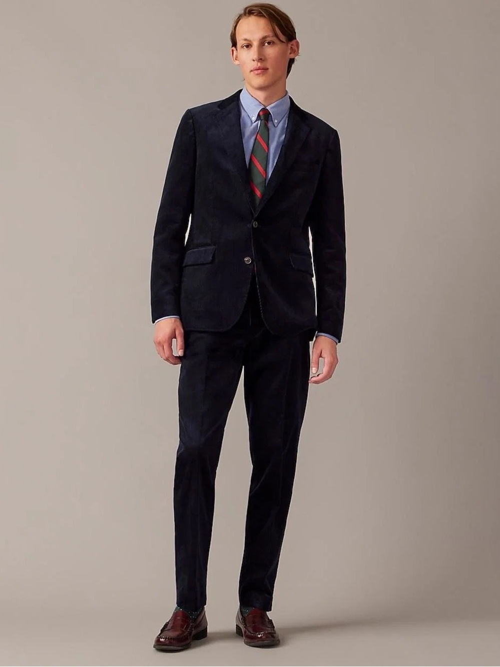 J.Crew Ludlow Slim-fit Suit Jacket in Italian Corduroy in Navy Size 36S